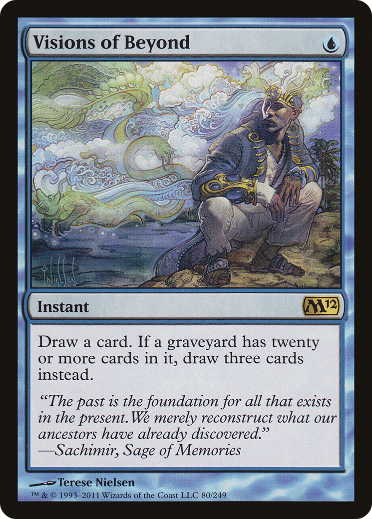 Visions of Beyond (M12-080) - Magic 2012 Foil - Premium MTG Single from Wizards of the Coast - Just $6.59! Shop now at Game Crave Tournament Store