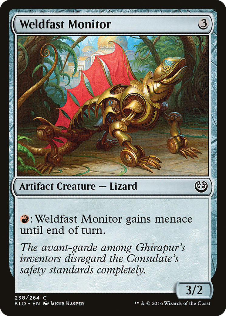 Weldfast Monitor (KLD-238) - Kaladesh - Premium MTG Single from Wizards of the Coast - Just $0.08! Shop now at Game Crave Tournament Store