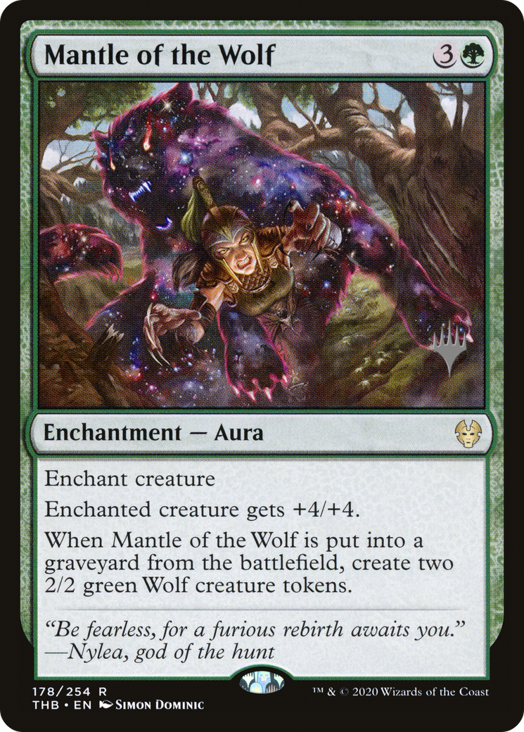 Mantle of the Wolf (PTHB-178P) - Theros Beyond Death Promos - Premium MTG Single from Wizards of the Coast - Just $0.21! Shop now at Game Crave Tournament Store