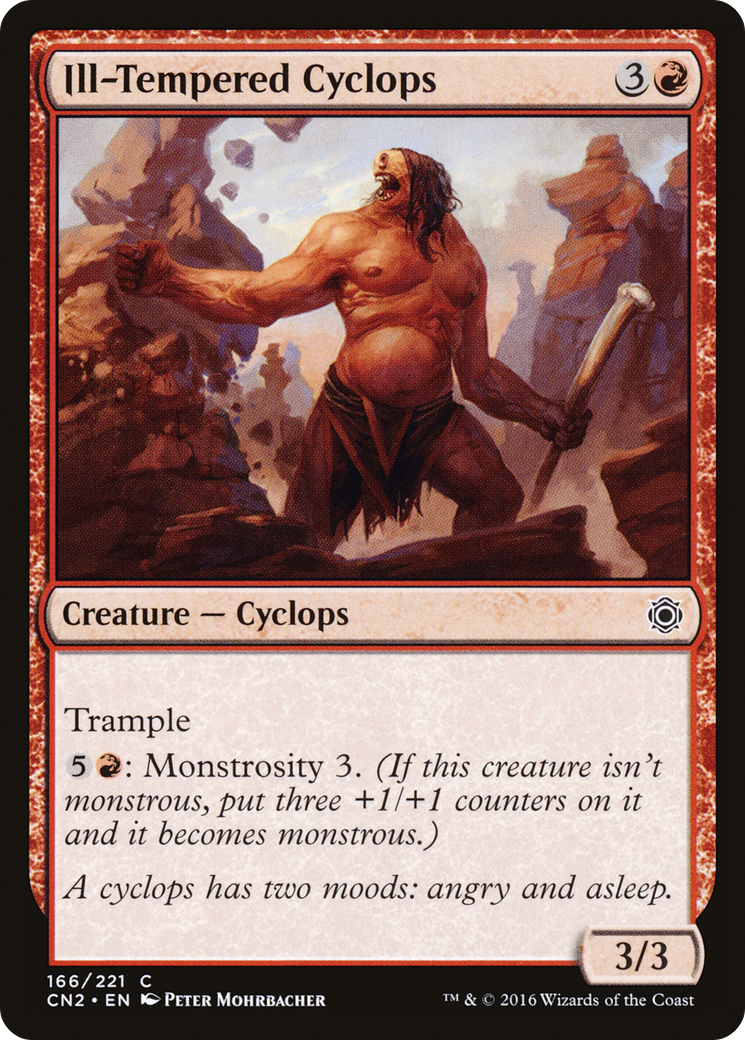Ill-Tempered Cyclops (CN2-166) - Conspiracy: Take the Crown - Premium MTG Single from Wizards of the Coast - Just $0.25! Shop now at Game Crave Tournament Store