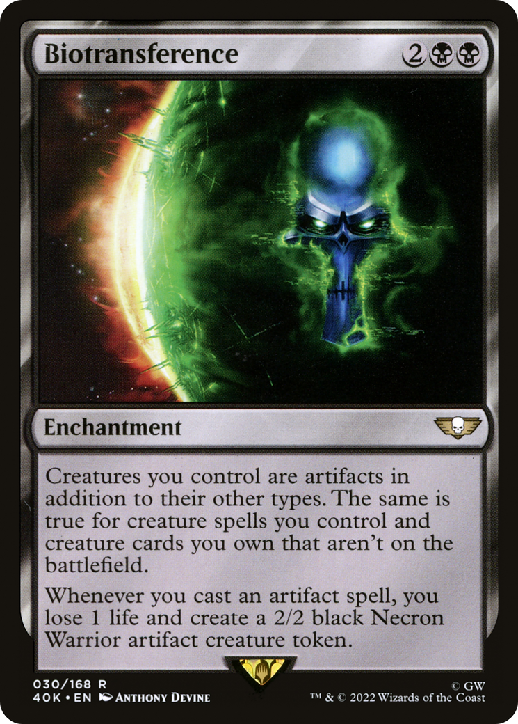 Biotransference (40K-030) - Warhammer 40,000 Commander - Premium MTG Single from Wizards of the Coast - Just $1.40! Shop now at Game Crave Tournament Store