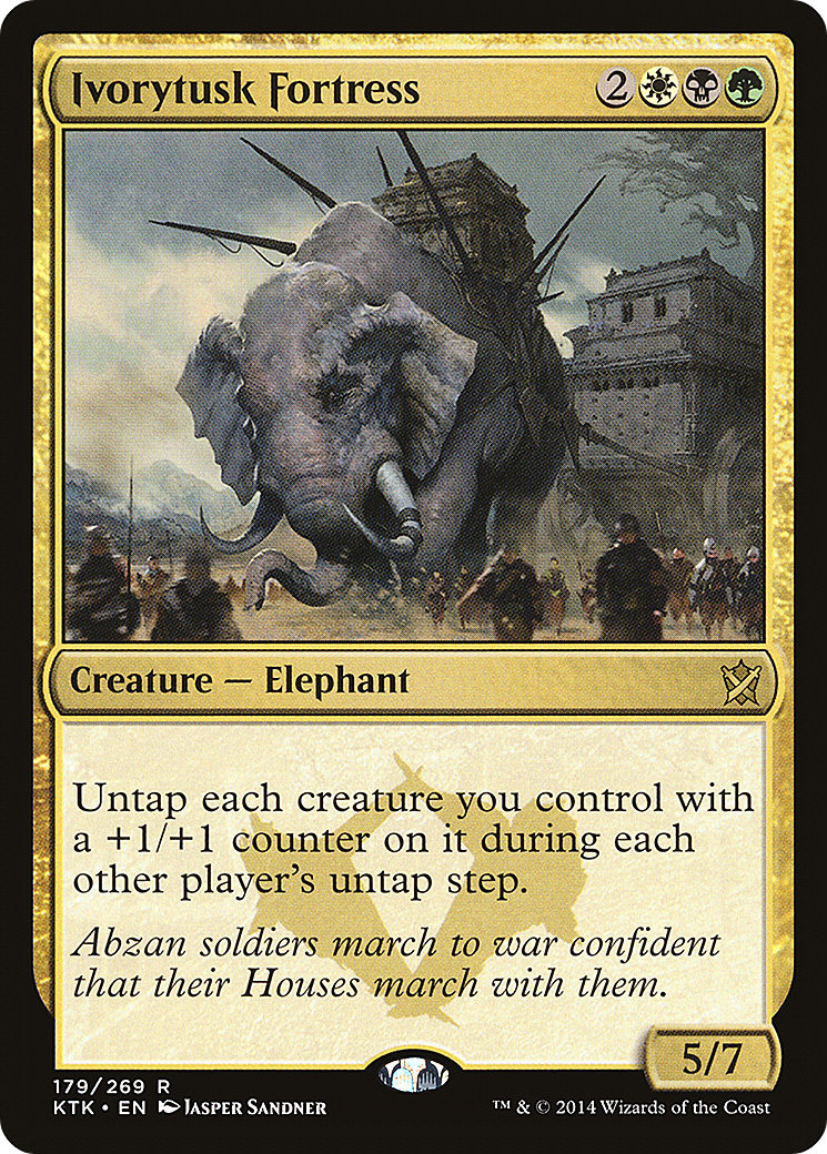 Ivorytusk Fortress (KTK-179) - Khans of Tarkir - Premium MTG Single from Wizards of the Coast - Just $0.08! Shop now at Game Crave Tournament Store