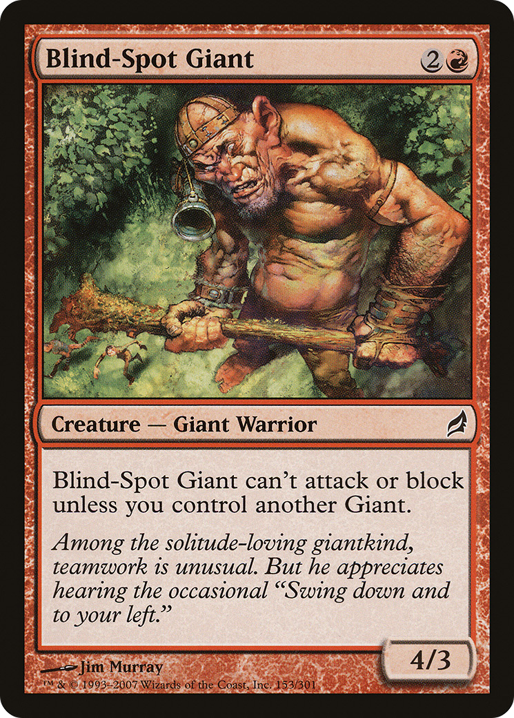 Blind-Spot Giant (LRW-153) - Lorwyn - Premium MTG Single from Wizards of the Coast - Just $0.08! Shop now at Game Crave Tournament Store