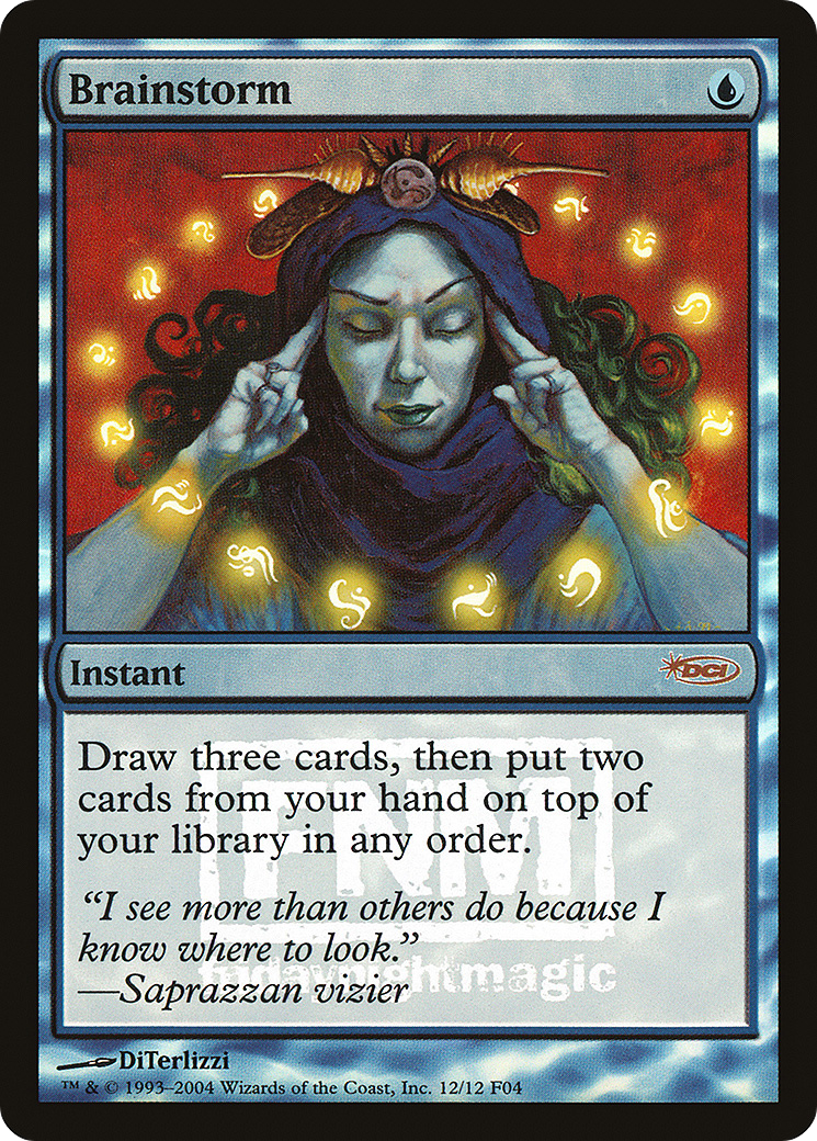Brainstorm (F04-012) - Friday Night Magic 2004 Foil - Premium MTG Single from Wizards of the Coast - Just $13.96! Shop now at Game Crave Tournament Store