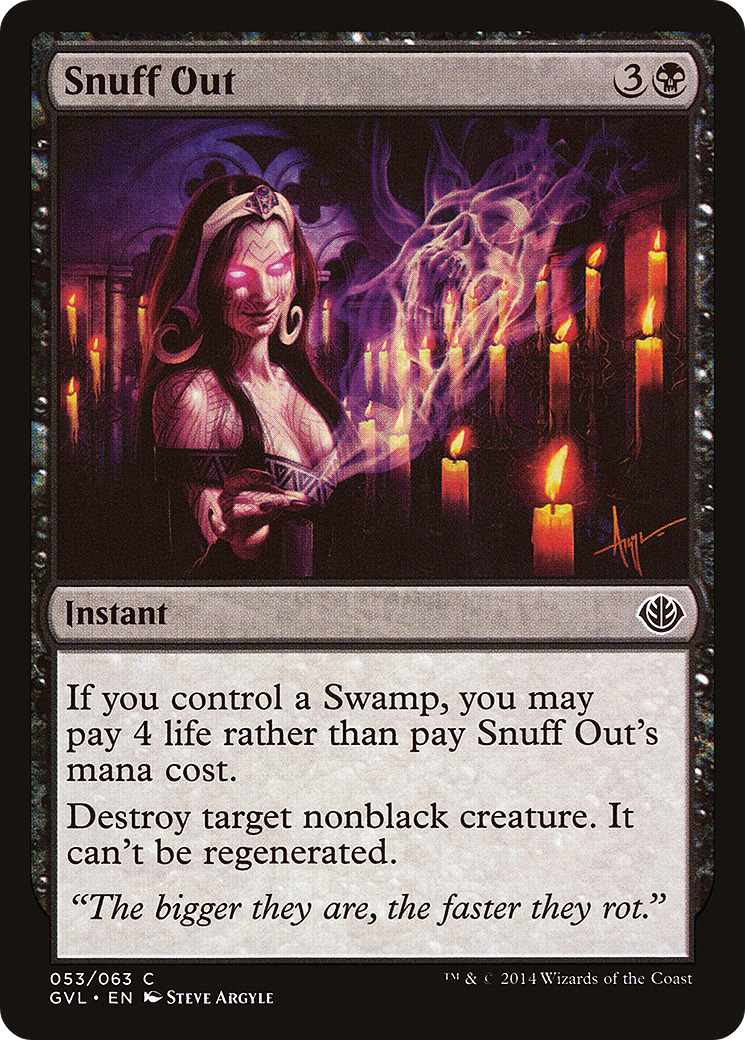 Snuff Out (GVL-053) - Duel Decks Anthology: Garruk vs. Liliana - Premium MTG Single from Wizards of the Coast - Just $3.84! Shop now at Game Crave Tournament Store