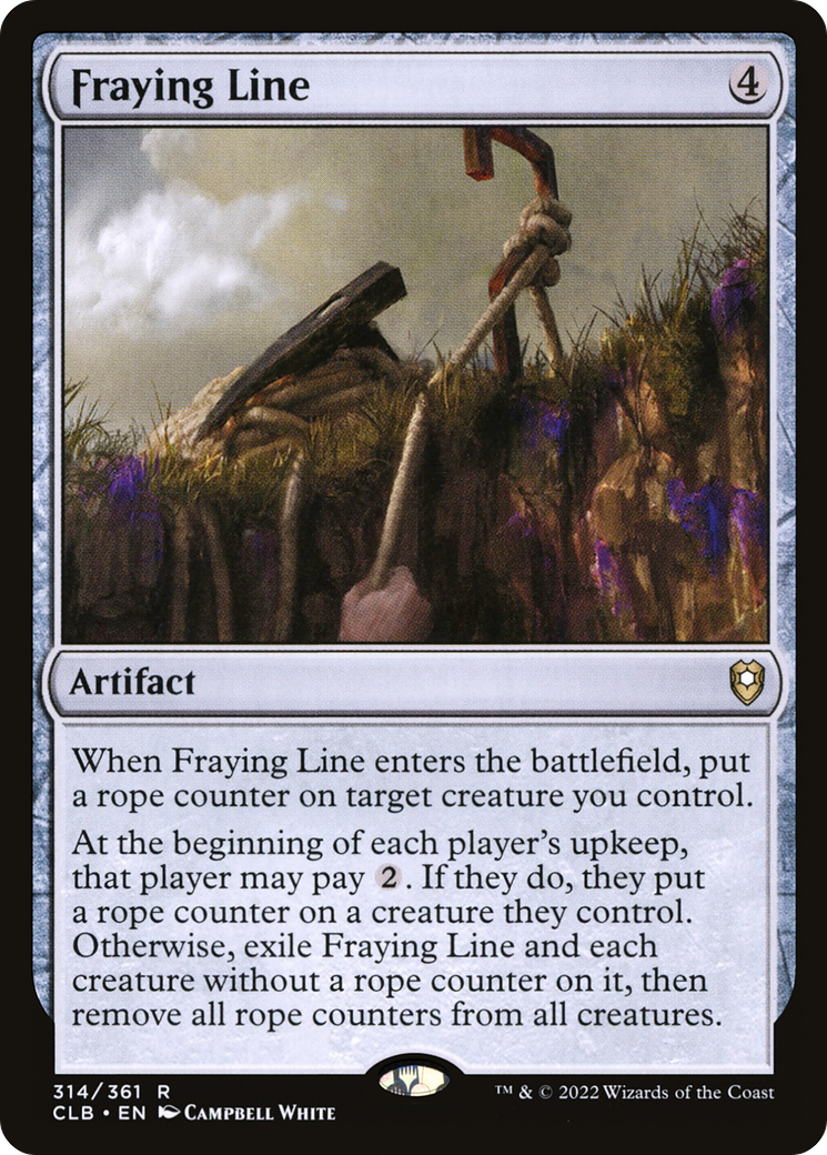 Fraying Line (CLB-314) - Commander Legends: Battle for Baldur's Gate - Premium MTG Single from Wizards of the Coast - Just $0.08! Shop now at Game Crave Tournament Store