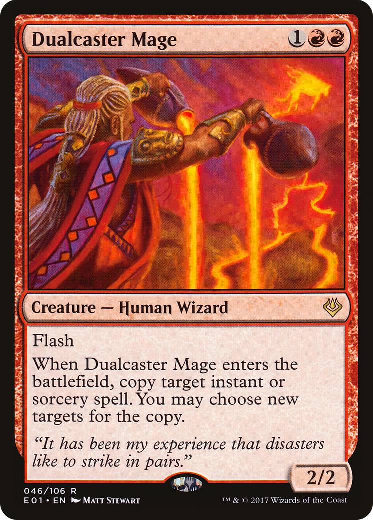 Dualcaster Mage (E01-046) - Archenemy: Nicol Bolas - Premium MTG Single from Wizards of the Coast - Just $0.37! Shop now at Game Crave Tournament Store