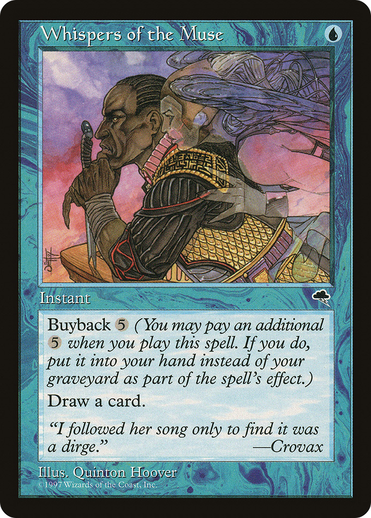Whispers of the Muse (TMP-103) - Tempest - Premium MTG Single from Wizards of the Coast - Just $0.26! Shop now at Game Crave Tournament Store