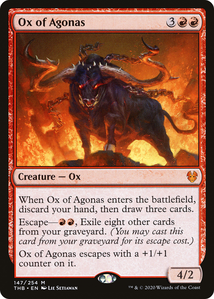 Ox of Agonas (THB-147) - Theros Beyond Death Foil - Premium MTG Single from Wizards of the Coast - Just $0.98! Shop now at Game Crave Tournament Store