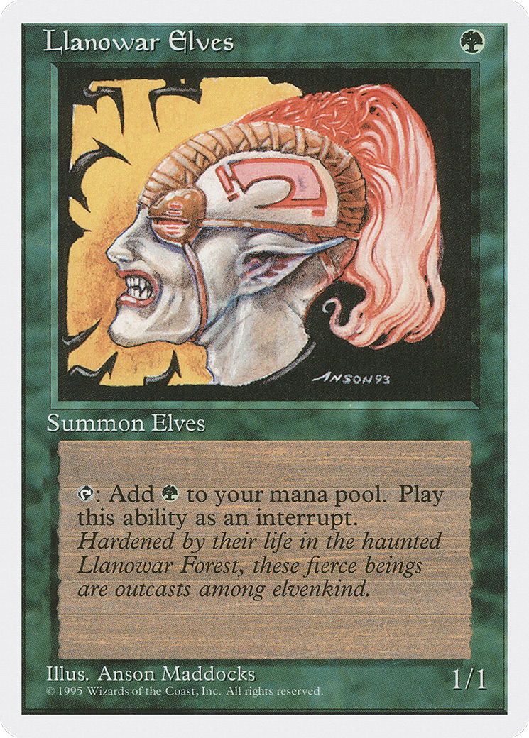 Llanowar Elves (4ED-261) - Fourth Edition - Premium MTG Single from Wizards of the Coast - Just $0.20! Shop now at Game Crave Tournament Store