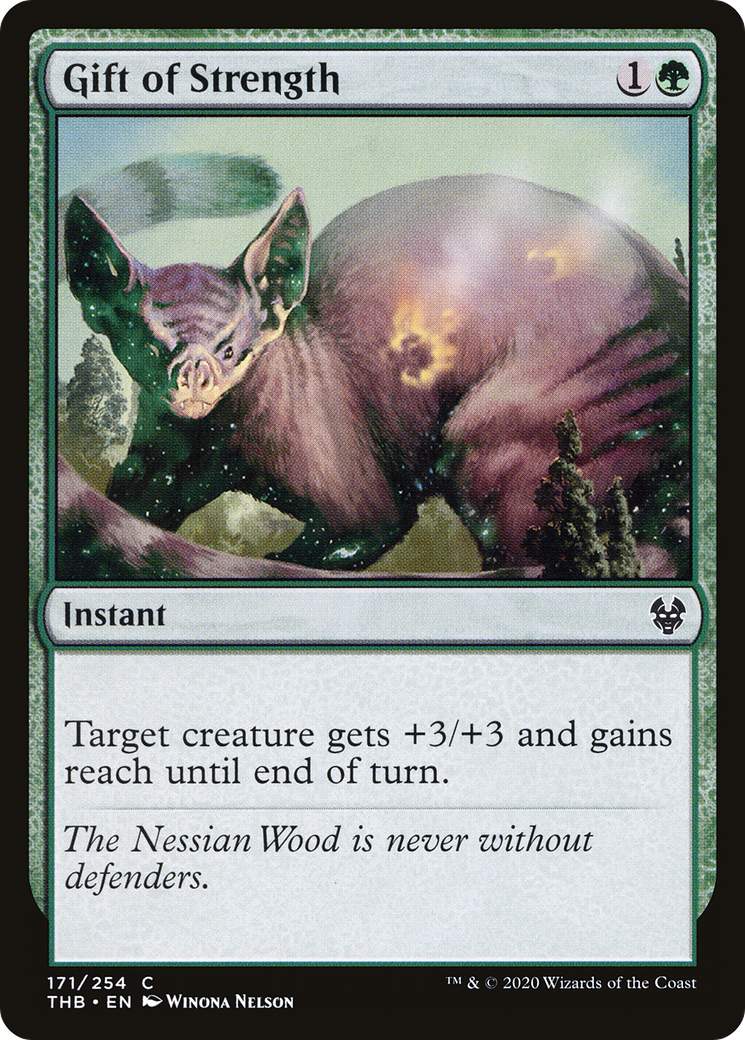 Gift of Strength (THB-171) - Theros Beyond Death - Premium MTG Single from Wizards of the Coast - Just $0.08! Shop now at Game Crave Tournament Store