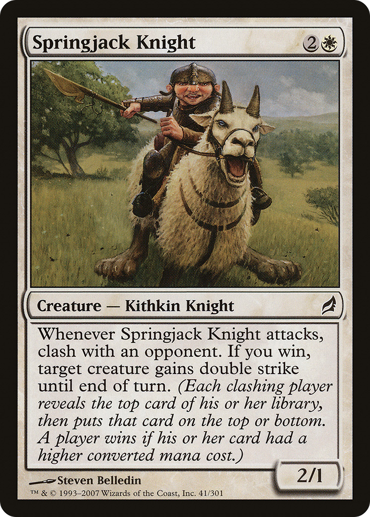 Springjack Knight (LRW-041) - Lorwyn Foil - Premium MTG Single from Wizards of the Coast - Just $0.08! Shop now at Game Crave Tournament Store