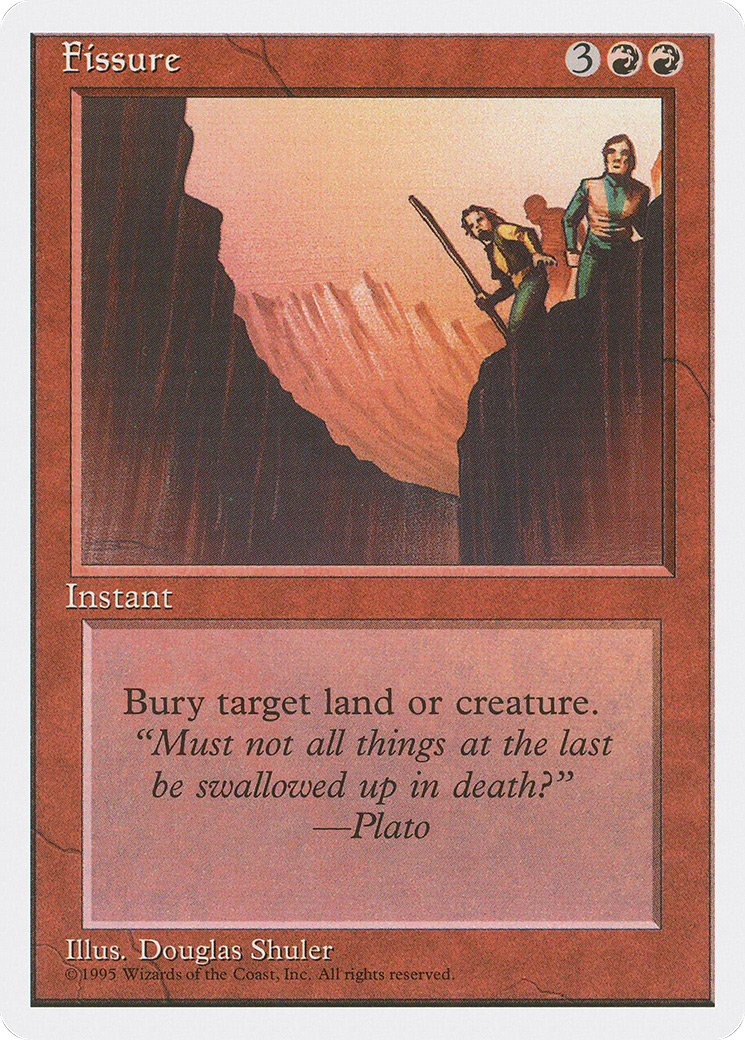 Fissure (4ED-194) - Fourth Edition - Premium MTG Single from Wizards of the Coast - Just $0.25! Shop now at Game Crave Tournament Store