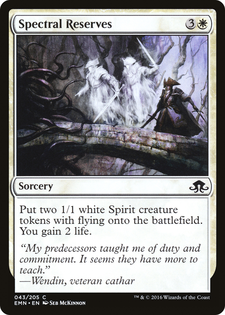 Spectral Reserves (EMN-043) - Eldritch Moon Foil - Premium MTG Single from Wizards of the Coast - Just $0.39! Shop now at Game Crave Tournament Store