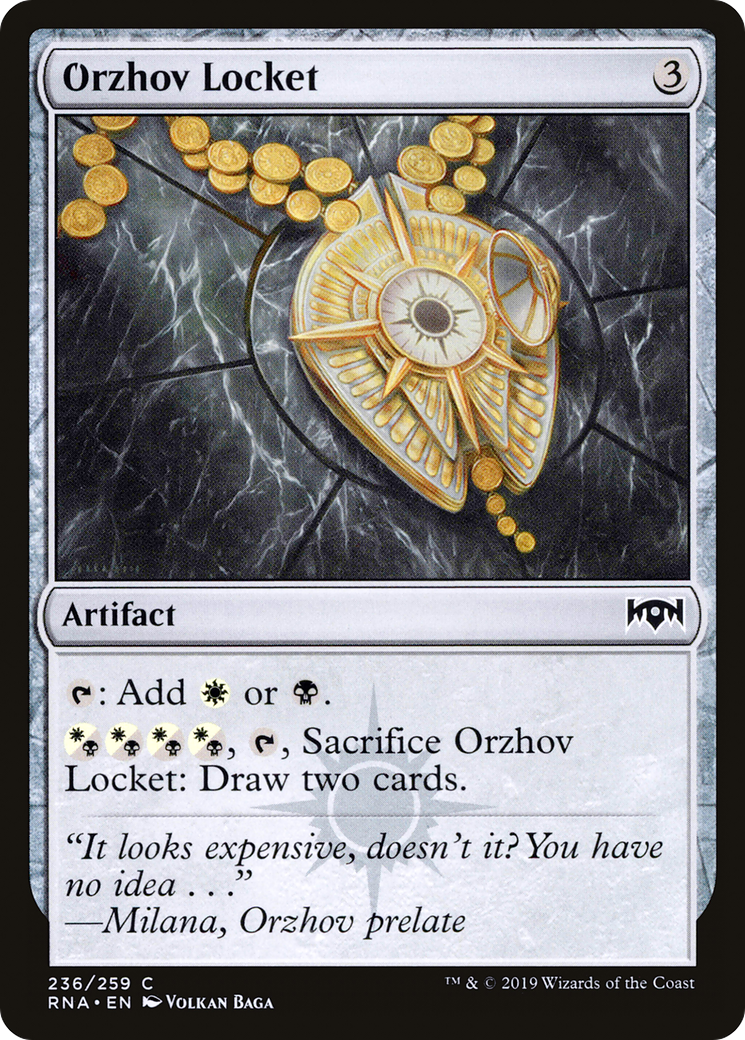 Orzhov Locket (RNA-236) - Ravnica Allegiance - Premium MTG Single from Wizards of the Coast - Just $0.08! Shop now at Game Crave Tournament Store