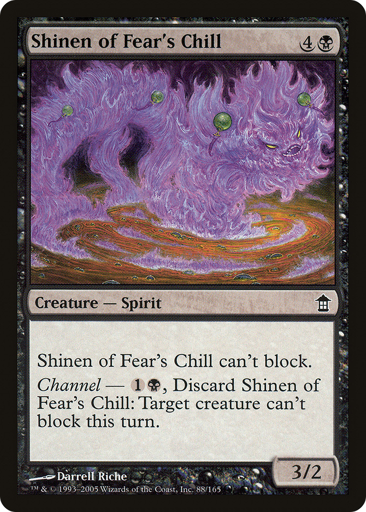 Shinen of Fear's Chill (SOK-088) - Saviors of Kamigawa - Premium MTG Single from Wizards of the Coast - Just $0.08! Shop now at Game Crave Tournament Store