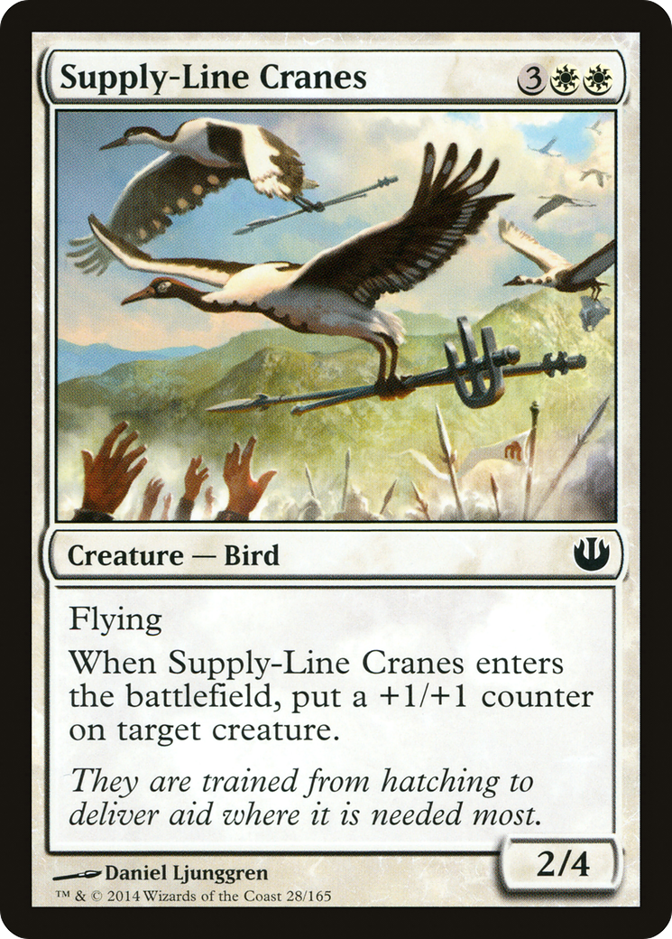 Supply-Line Cranes (JOU-028) - Journey into Nyx - Premium MTG Single from Wizards of the Coast - Just $0.25! Shop now at Game Crave Tournament Store