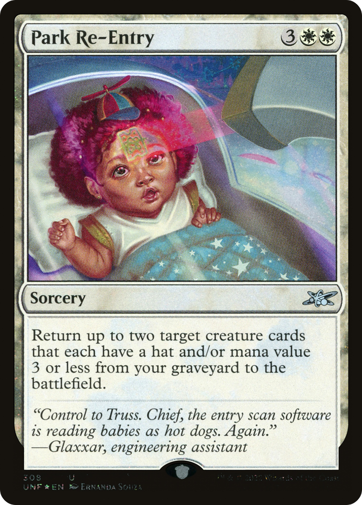 Park Re-Entry (UNF-308) - Unfinity Foil - Premium MTG Single from Wizards of the Coast - Just $0.08! Shop now at Game Crave Tournament Store