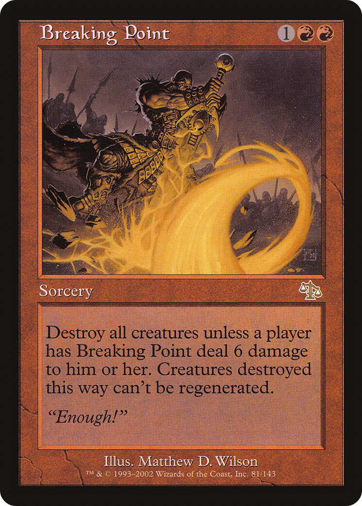 Breaking Point (JUD-081) - Judgment Foil - Premium MTG Single from Wizards of the Coast - Just $4.18! Shop now at Game Crave Tournament Store