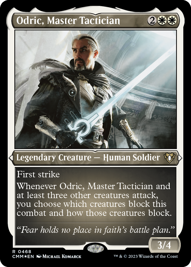 Odric, Master Tactician (CMM-468) - Commander Masters Etched Foil - Premium MTG Single from Wizards of the Coast - Just $1.07! Shop now at Game Crave Tournament Store