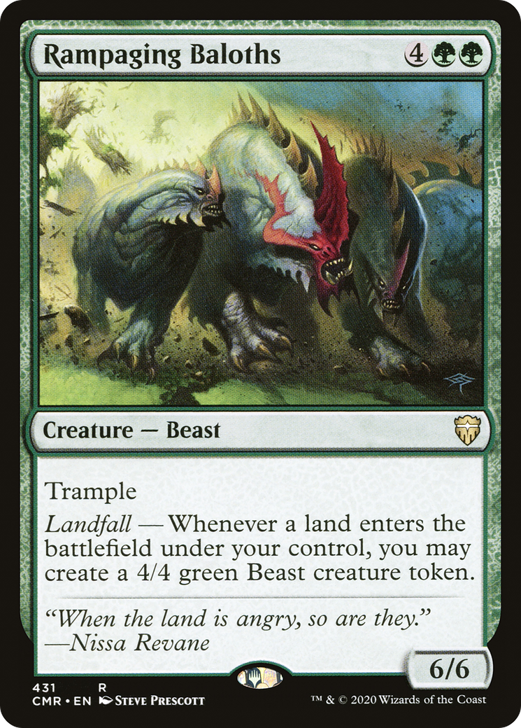Rampaging Baloths (CMR-431) - Commander Legends - Premium MTG Single from Wizards of the Coast - Just $0.52! Shop now at Game Crave Tournament Store