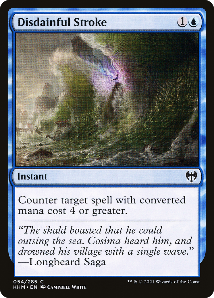 Disdainful Stroke (KHM-054) - Kaldheim - Premium MTG Single from Wizards of the Coast - Just $0.08! Shop now at Game Crave Tournament Store
