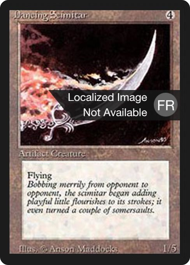 Dancing Scimitar (FBB-243) - Foreign Black Border - Premium MTG Single from Wizards of the Coast - Just $1.92! Shop now at Game Crave Tournament Store