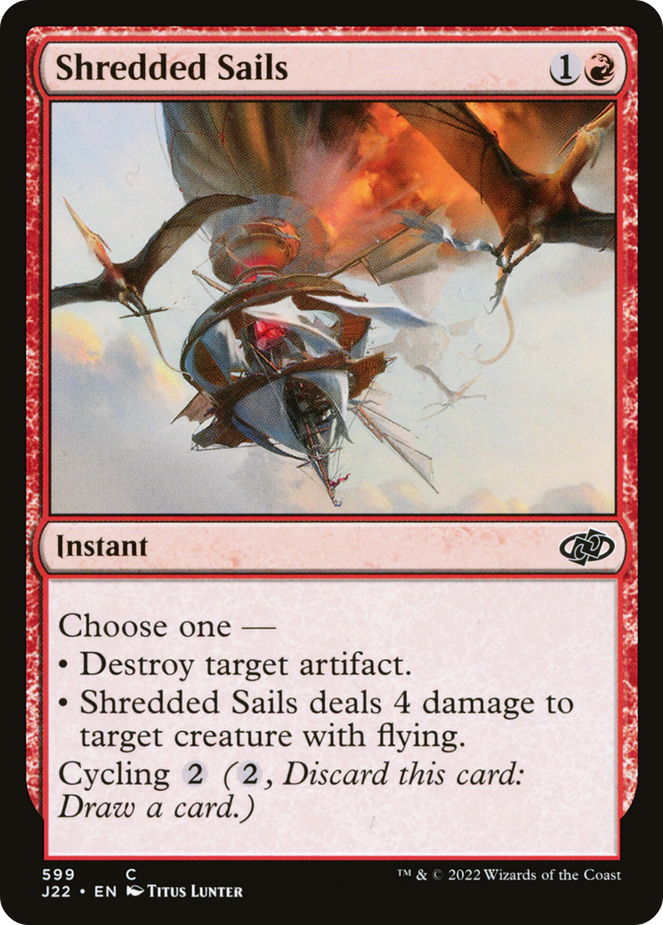 Shredded Sails (J22-599) - Jumpstart 2022 - Premium MTG Single from Wizards of the Coast - Just $0.08! Shop now at Game Crave Tournament Store
