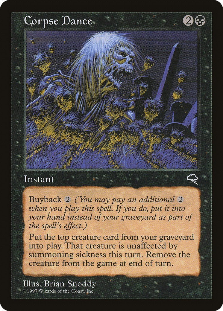 Corpse Dance (TMP-116) - Tempest - Premium MTG Single from Wizards of the Coast - Just $14.74! Shop now at Game Crave Tournament Store