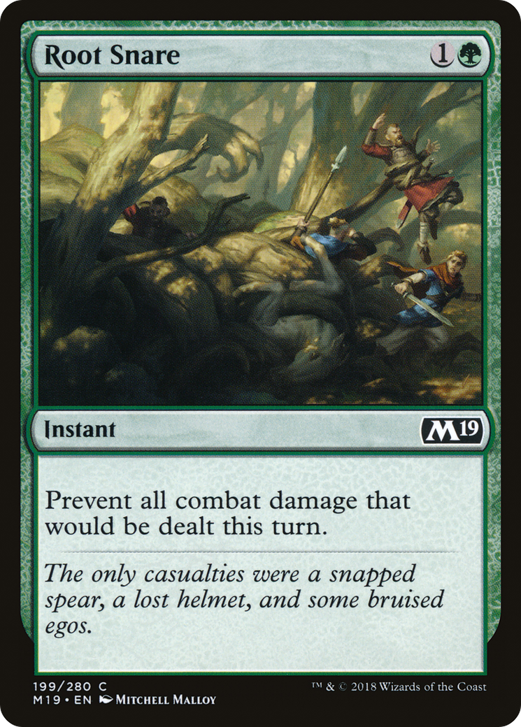 Root Snare (M19-199) - Core Set 2019 Foil - Premium MTG Single from Wizards of the Coast - Just $0.08! Shop now at Game Crave Tournament Store