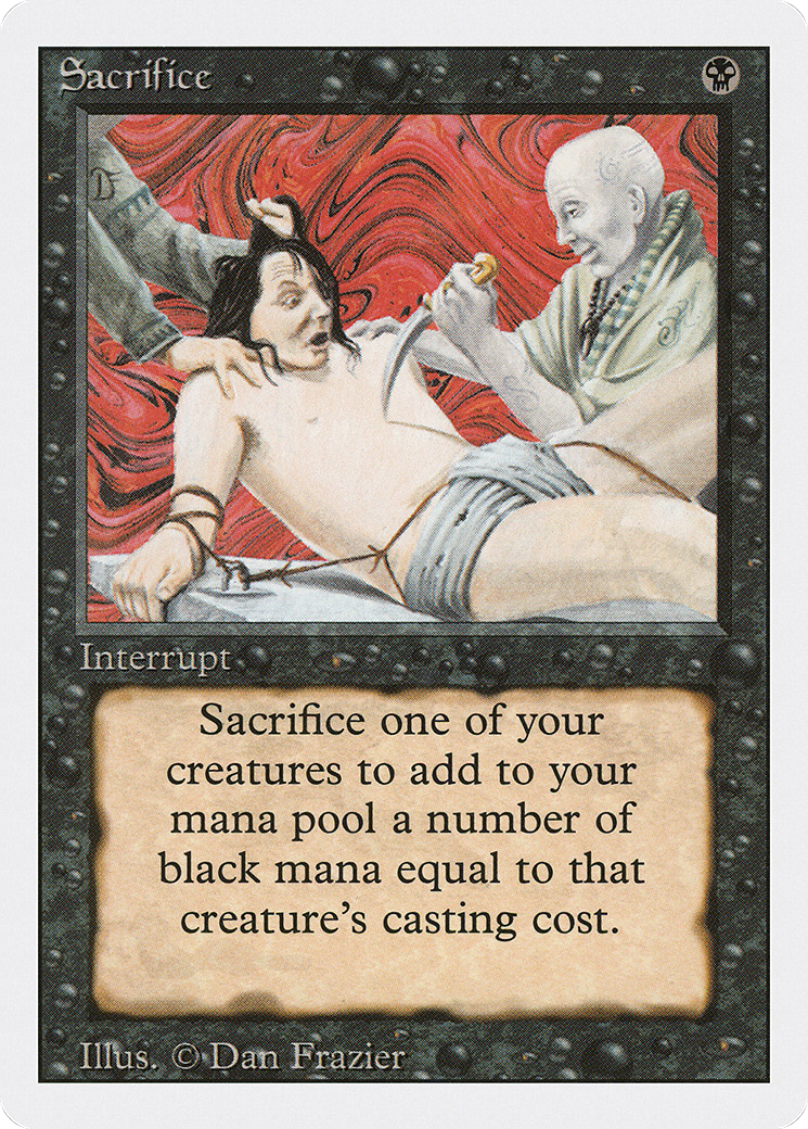 Sacrifice (3ED-126) - Revised Edition - Premium MTG Single from Wizards of the Coast - Just $0.59! Shop now at Game Crave Tournament Store
