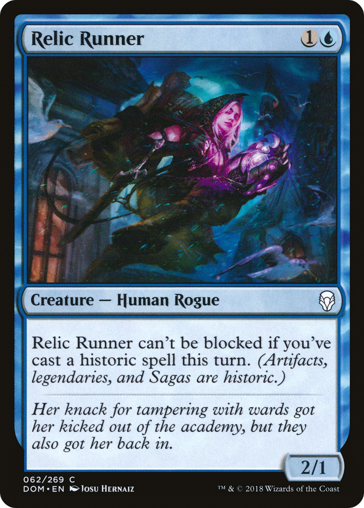 Relic Runner (DOM-062) - Dominaria Foil - Premium MTG Single from Wizards of the Coast - Just $0.11! Shop now at Game Crave Tournament Store