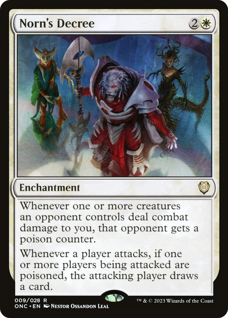 Norn's Decree (ONC-009) - Phyrexia: All Will Be One Commander - Premium MTG Single from Wizards of the Coast - Just $1.11! Shop now at Game Crave Tournament Store