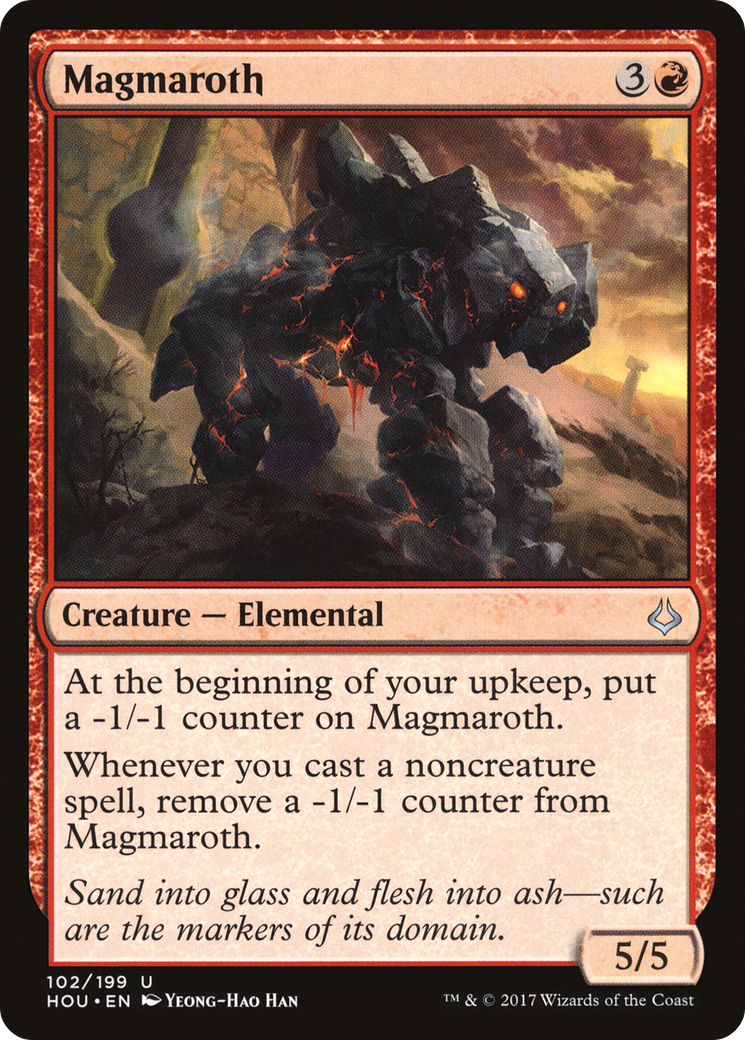 Magmaroth (HOU-102) - Hour of Devastation - Premium MTG Single from Wizards of the Coast - Just $0.08! Shop now at Game Crave Tournament Store