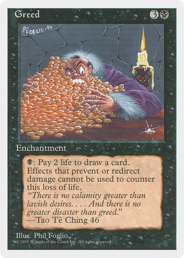 Greed (4ED-140) - Fourth Edition - Premium MTG Single from Wizards of the Coast - Just $0.89! Shop now at Game Crave Tournament Store