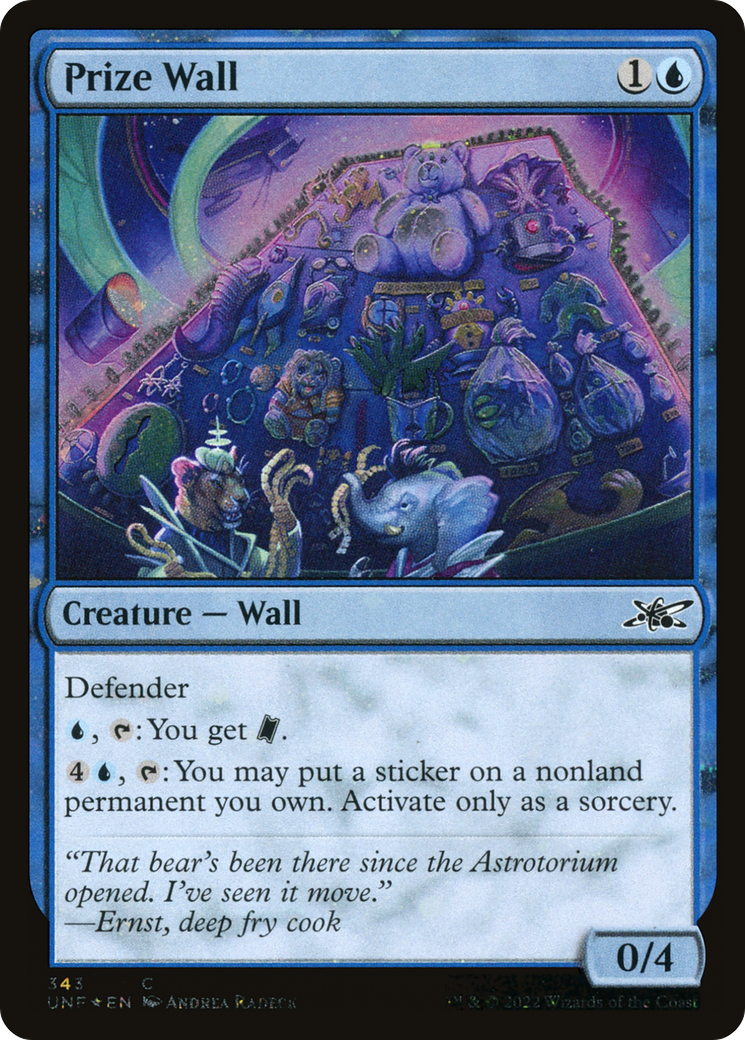Prize Wall (UNF-343) - Unfinity Foil - Premium MTG Single from Wizards of the Coast - Just $0.25! Shop now at Game Crave Tournament Store