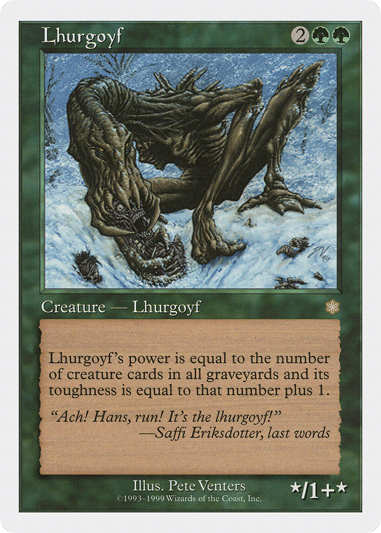 Lhurgoyf (BRB-036) - Battle Royale Box Set - Premium MTG Single from Wizards of the Coast - Just $0.10! Shop now at Game Crave Tournament Store