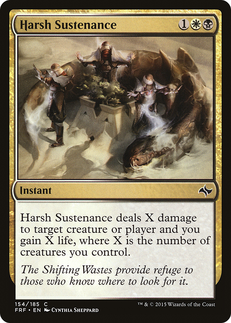 Harsh Sustenance (FRF-154) - Fate Reforged Foil - Premium MTG Single from Wizards of the Coast - Just $0.13! Shop now at Game Crave Tournament Store