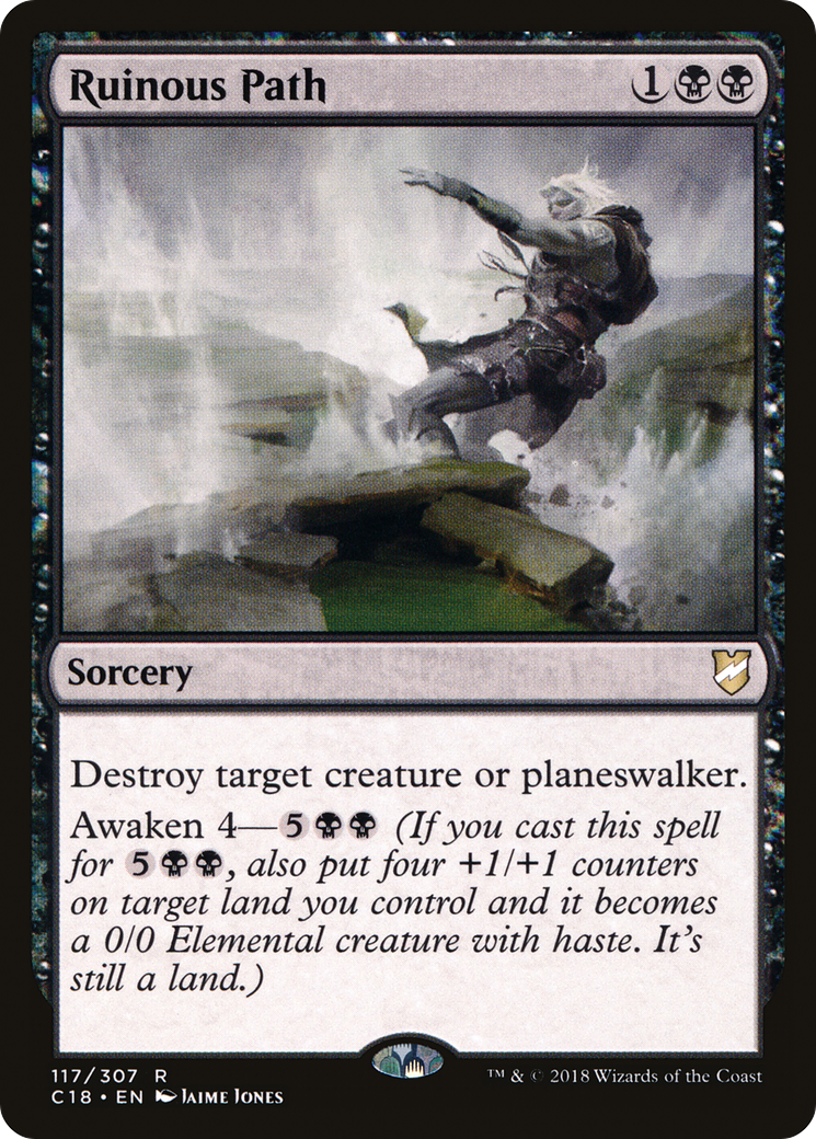 Ruinous Path (C18-117) - Commander 2018 - Premium MTG Single from Wizards of the Coast - Just $0.08! Shop now at Game Crave Tournament Store