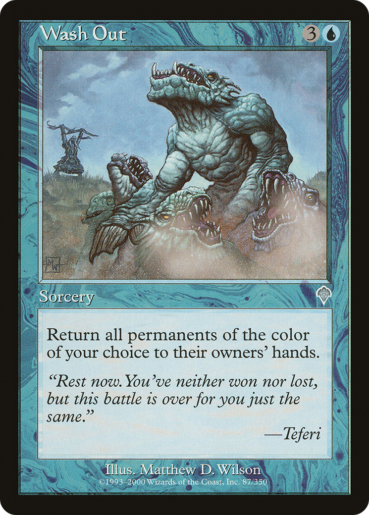 Wash Out (INV-087) - Invasion - Premium MTG Single from Wizards of the Coast - Just $0.12! Shop now at Game Crave Tournament Store