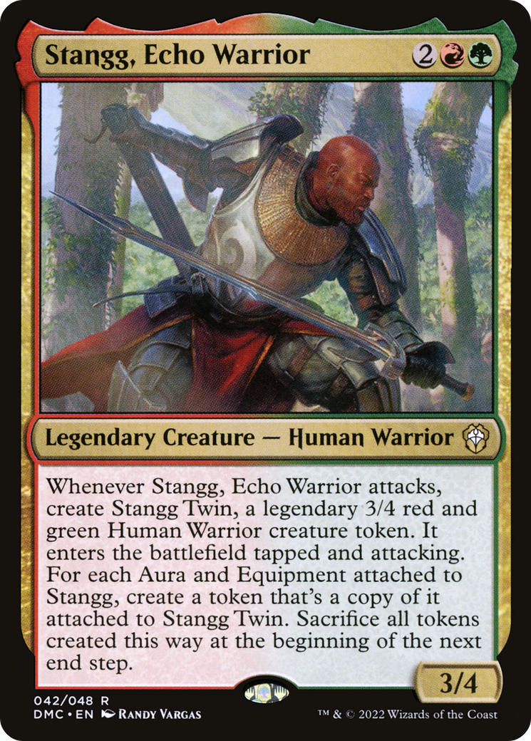 Stangg, Echo Warrior (DMC-042) - Dominaria United Commander - Premium MTG Single from Wizards of the Coast - Just $0.25! Shop now at Game Crave Tournament Store