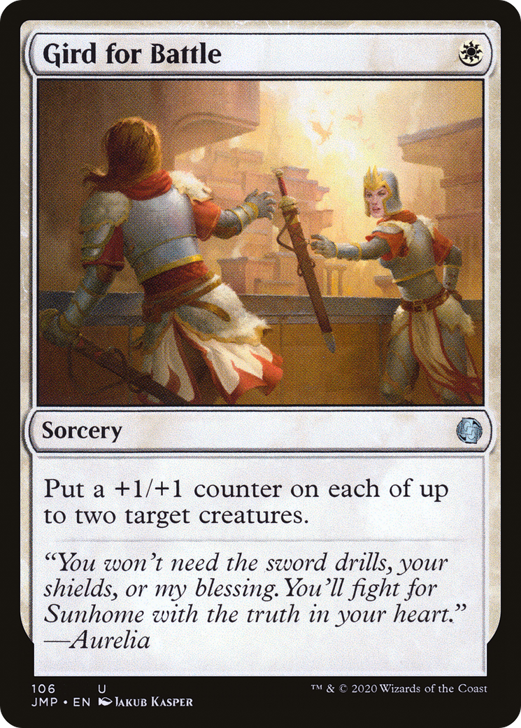 Gird for Battle (JMP-106) - Jumpstart - Premium MTG Single from Wizards of the Coast - Just $0.25! Shop now at Game Crave Tournament Store