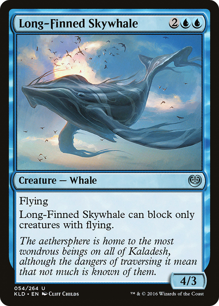 Long-Finned Skywhale (KLD-054) - Kaladesh - Premium MTG Single from Wizards of the Coast - Just $0.08! Shop now at Game Crave Tournament Store