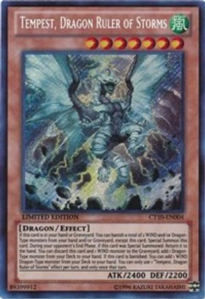 Tempest, Dragon Ruler of Storms (CT10-EN004) - 2013 Collectors Tins Limited - Premium Yugioh Single from Konami - Just $1.24! Shop now at Game Crave Tournament Store