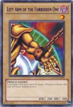 Left Arm of the Forbidden One (Purple) (DL11-EN005) - Duelist League Promo Unlimited - Premium Yugioh Single from Konami - Just $21.26! Shop now at Game Crave Tournament Store