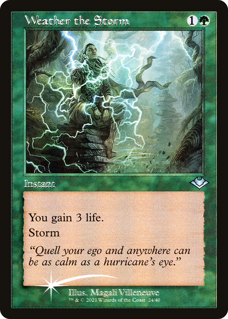 Weather the Storm (H1R-024) - Modern Horizons 1 Timeshifts Foil - Premium MTG Single from Wizards of the Coast - Just $0.43! Shop now at Game Crave Tournament Store