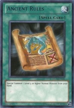 Ancient Rules (Red) (DL13-EN016) - Duelist League Promo Unlimited - Premium Yugioh Single from Konami - Just $1.48! Shop now at Game Crave Tournament Store