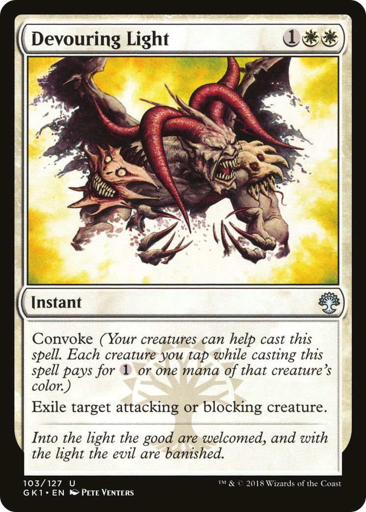 Devouring Light (GK1-103) - GRN Guild Kit - Premium MTG Single from Wizards of the Coast - Just $0.08! Shop now at Game Crave Tournament Store