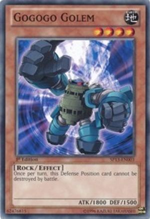Gogogo Golem (SP13-EN003) - Star Pack 2013 Unlimited - Premium Yugioh Single from Konami - Just $0.25! Shop now at Game Crave Tournament Store