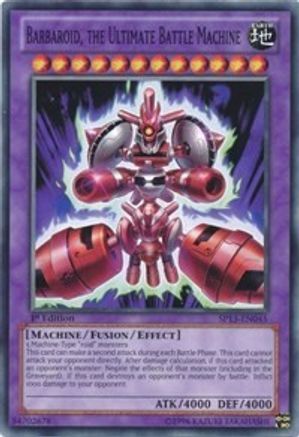 Barbaroid, the Ultimate Battle Machine (SP13-EN045) - Star Pack 2013 1st Edition - Premium Yugioh Single from Konami - Just $2.51! Shop now at Game Crave Tournament Store